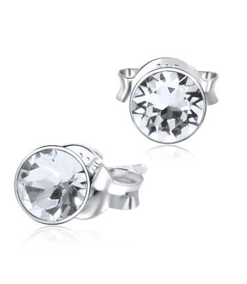 Roundy Stone Silver Stud Earring ST-1103 (5.0mm)